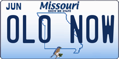 MO license plate OL0N0W