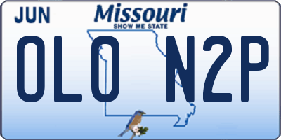MO license plate OL0N2P