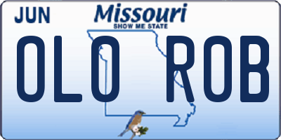 MO license plate OL0R0B