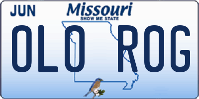 MO license plate OL0R0G