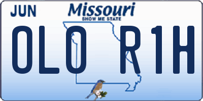 MO license plate OL0R1H