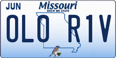 MO license plate OL0R1V
