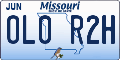 MO license plate OL0R2H