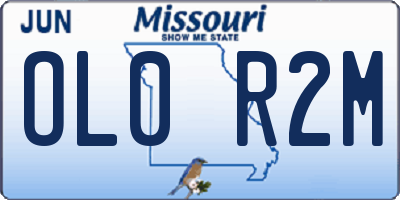 MO license plate OL0R2M