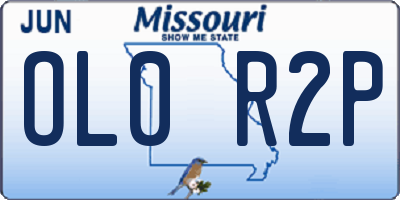 MO license plate OL0R2P