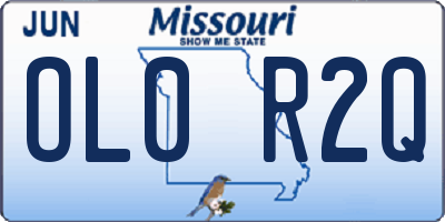 MO license plate OL0R2Q
