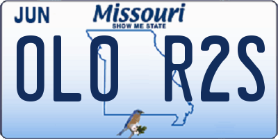 MO license plate OL0R2S