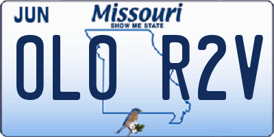 MO license plate OL0R2V