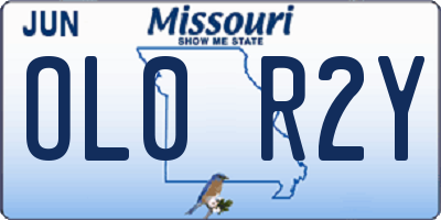 MO license plate OL0R2Y