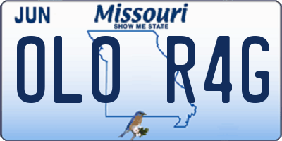 MO license plate OL0R4G