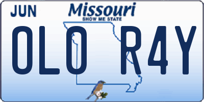 MO license plate OL0R4Y