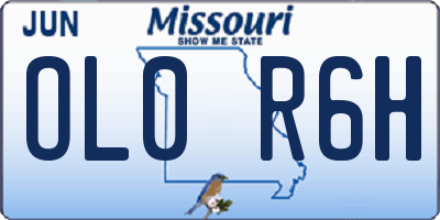 MO license plate OL0R6H