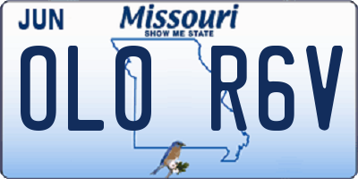 MO license plate OL0R6V