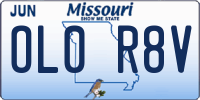 MO license plate OL0R8V