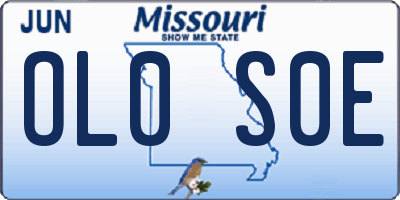 MO license plate OL0S0E