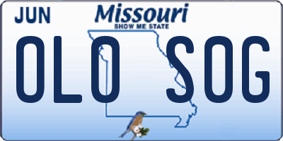 MO license plate OL0S0G