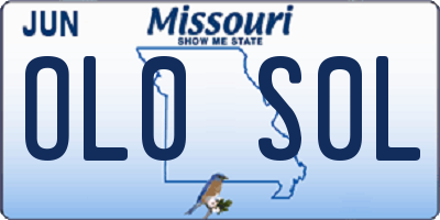 MO license plate OL0S0L