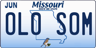 MO license plate OL0S0M