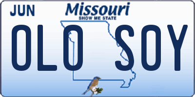 MO license plate OL0S0Y
