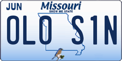 MO license plate OL0S1N
