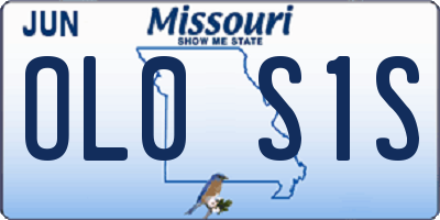 MO license plate OL0S1S