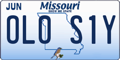 MO license plate OL0S1Y