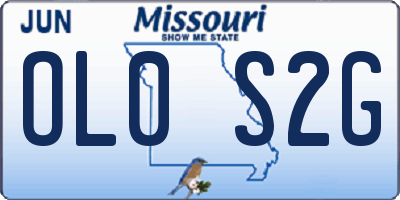 MO license plate OL0S2G