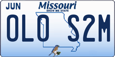 MO license plate OL0S2M