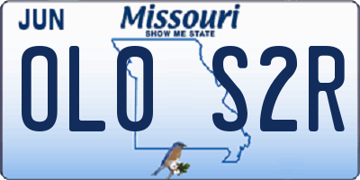 MO license plate OL0S2R