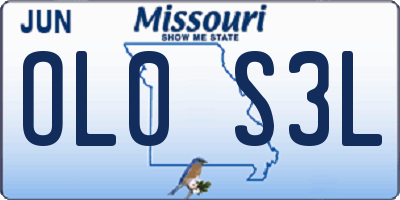 MO license plate OL0S3L