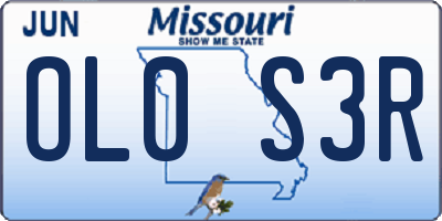 MO license plate OL0S3R
