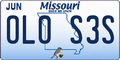 MO license plate OL0S3S