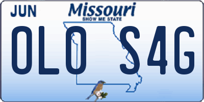 MO license plate OL0S4G