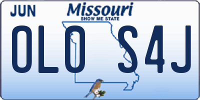 MO license plate OL0S4J