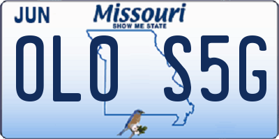 MO license plate OL0S5G
