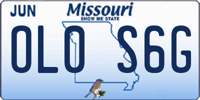 MO license plate OL0S6G