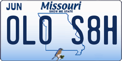 MO license plate OL0S8H