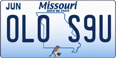 MO license plate OL0S9U