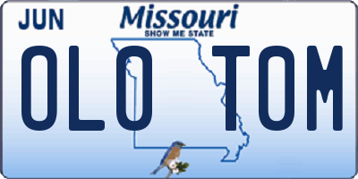 MO license plate OL0T0M