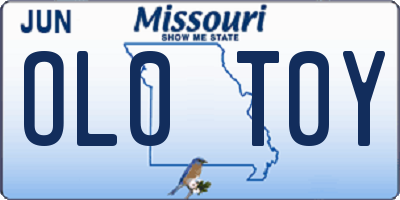 MO license plate OL0T0Y