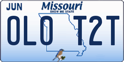 MO license plate OL0T2T