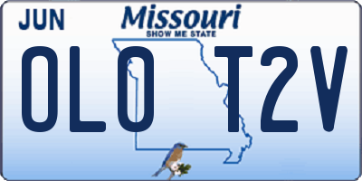 MO license plate OL0T2V