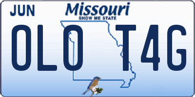 MO license plate OL0T4G