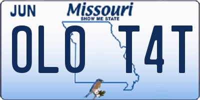 MO license plate OL0T4T
