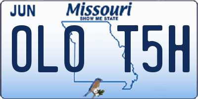 MO license plate OL0T5H