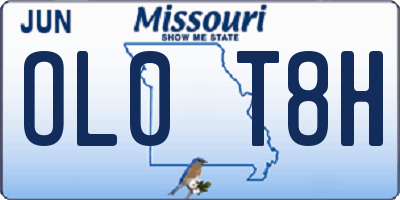 MO license plate OL0T8H