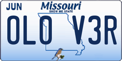MO license plate OL0V3R