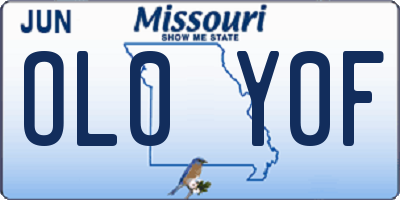 MO license plate OL0Y0F