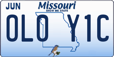 MO license plate OL0Y1C