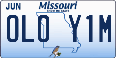 MO license plate OL0Y1M